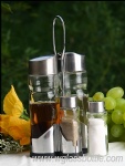 Kitchen oil bottle and spice jar Rack set