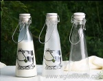 Milk glass bottle