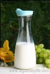 Milk glass bottle