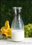 Milk glass bottle