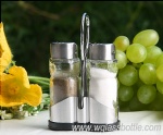 glass salt and pepper shaker set