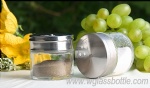 Glass salt and pepper shakers